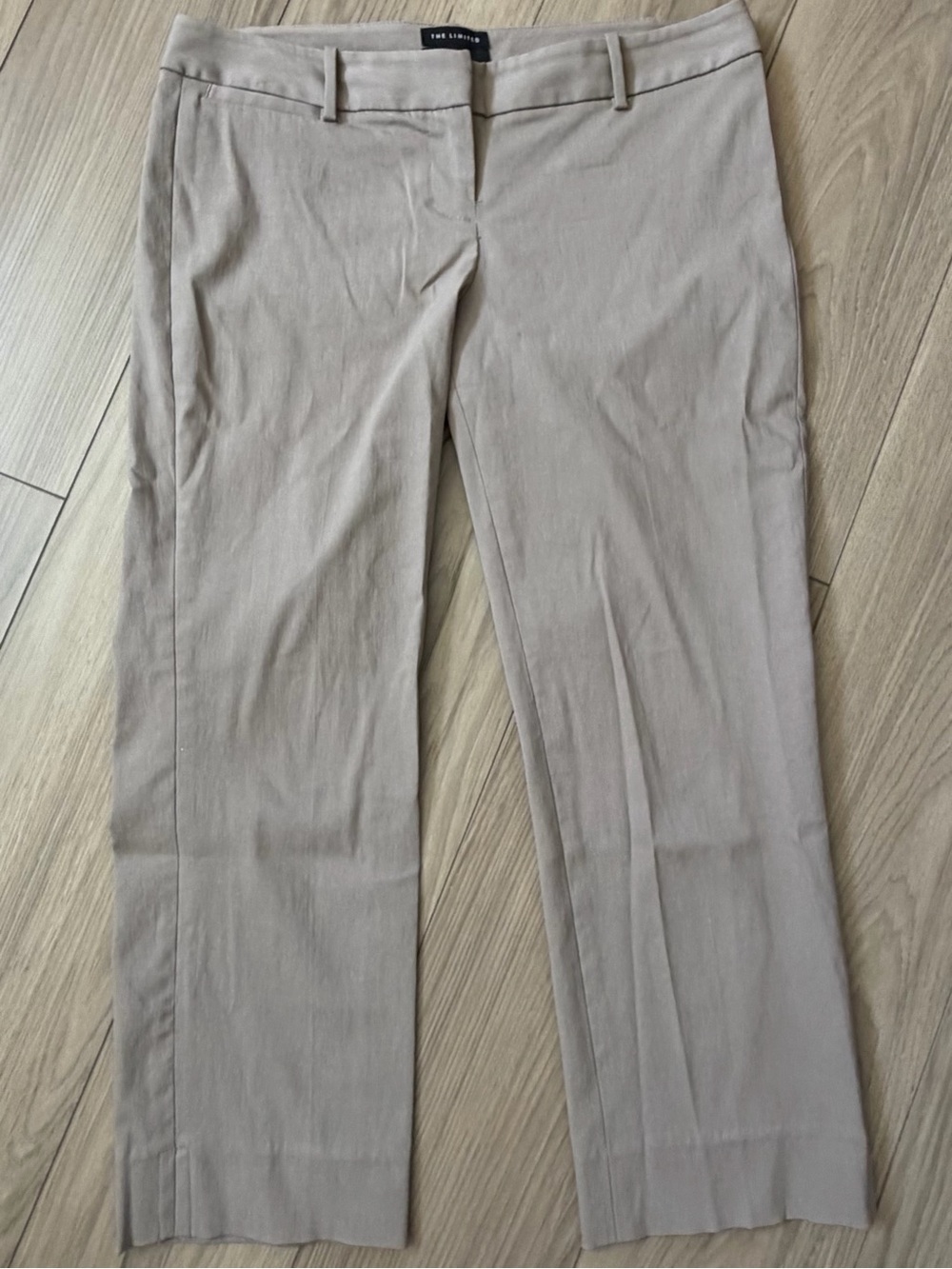 The Limited Beige Drew Fit Cropped Straight Leg Pants Sz 4